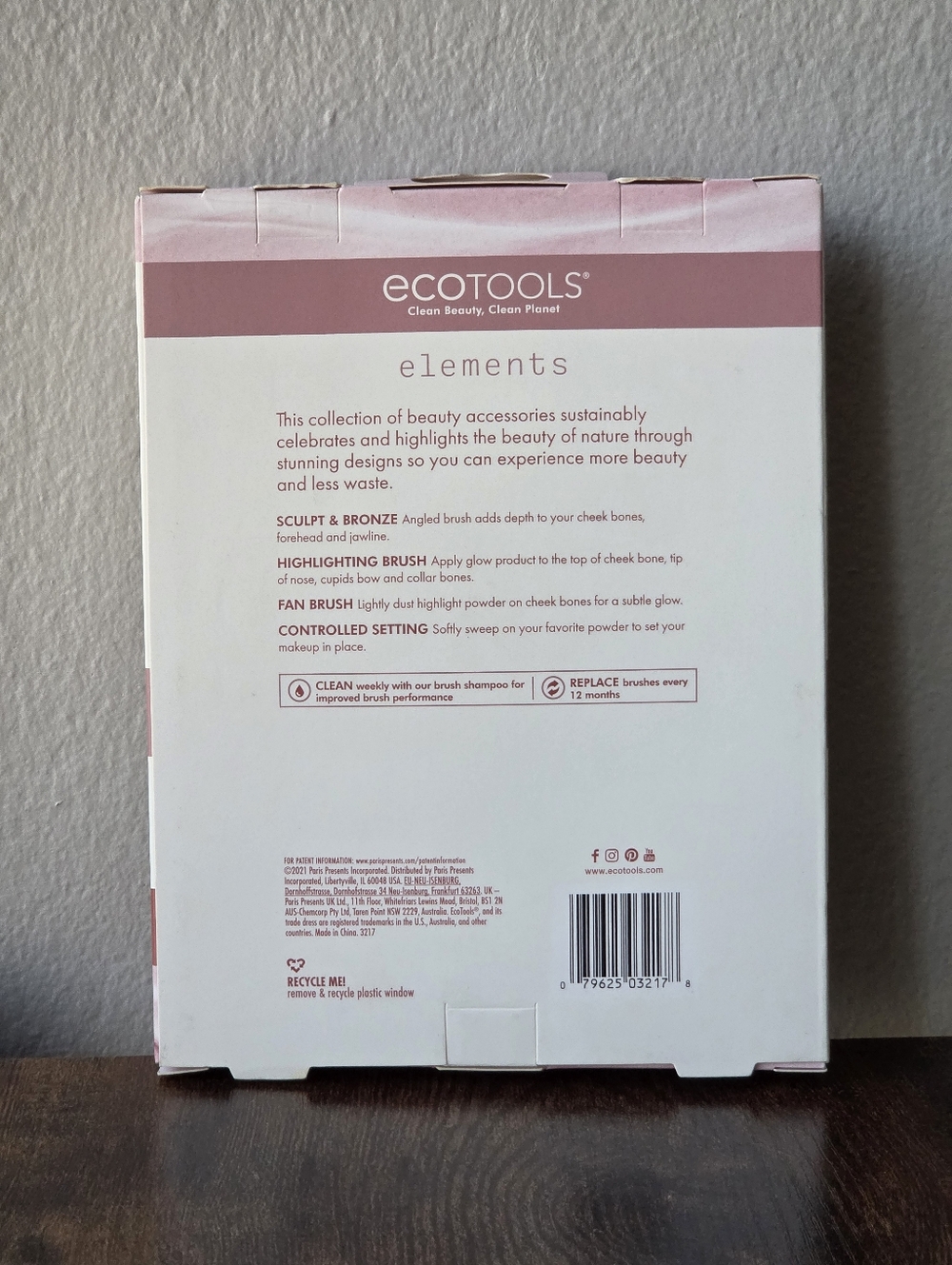 ecotools Elements Air - Wind Kissed Finish Kit - Pink and Beige Brushes - Picture 2 of 2